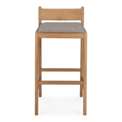 Barkruk Jack outdoor teak mocha kussen