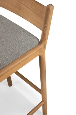Barkruk Jack outdoor teak mocha kussen