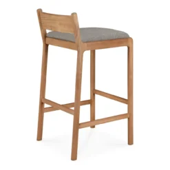 Barkruk Jack outdoor teak mocha kussen