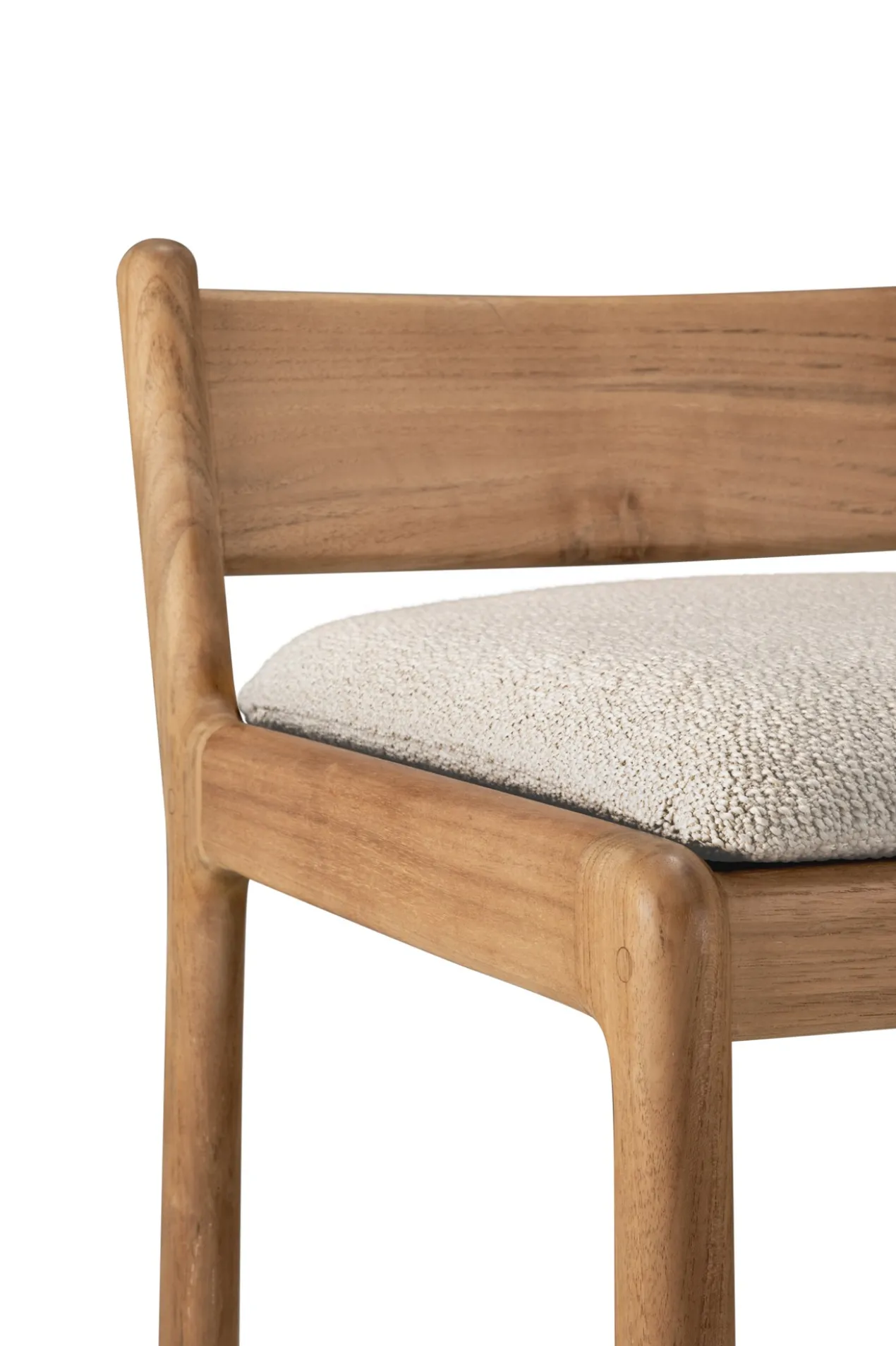 Barkruk Jack outdoor teak naturel kussen