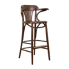 Barkruk Jos walnoot H75 cm