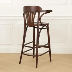 Barkruk Jos walnoot H75 cm