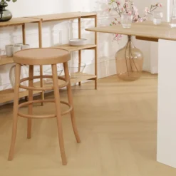 Barkruk Lauren houten H75 cm naturel