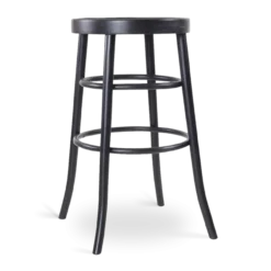 Barkruk Lauren houten H75 cm zwart