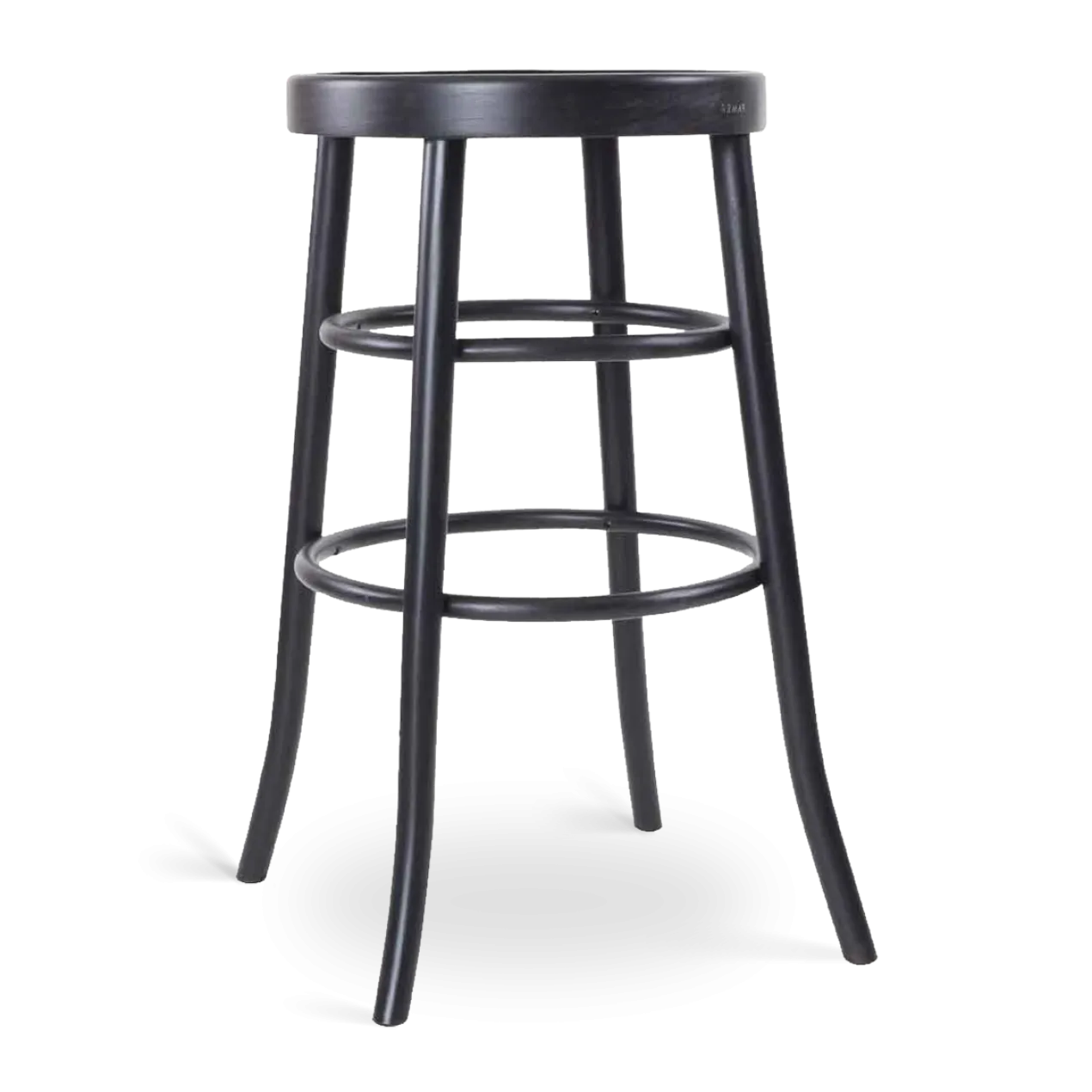 Barkruk Lauren houten H75 cm zwart