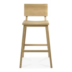 Barkruk N3 H67 cm eiken geolied