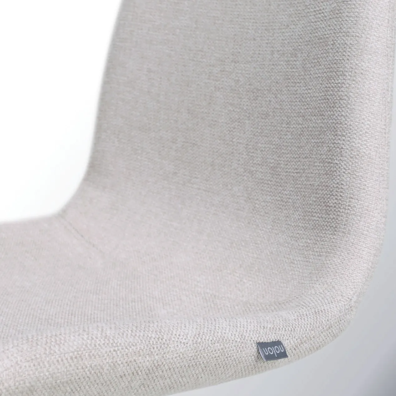 Barkruk Nino-Fé beige - zwart onderstel - 75 cm