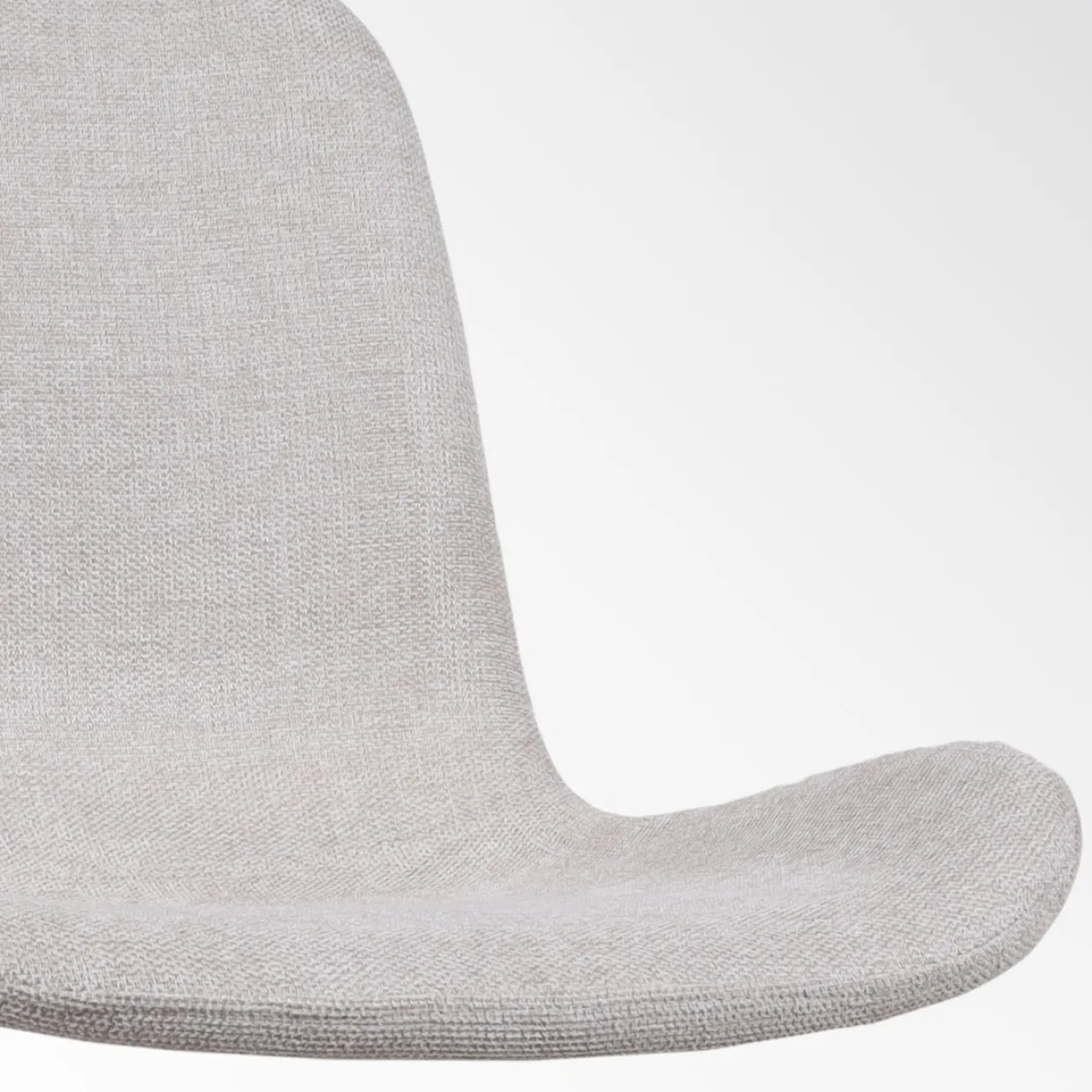 Barkruk Nino-Fé beige - zwart onderstel - 75 cm