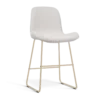 Barkruk Nino-Fé H65 cm beige onderstel bouclé beige