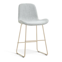 Barkruk Nino-Fé H65 cm beige onderstel grijs melange