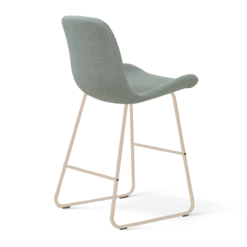 Barkruk Nino-Fé H65 cm beige onderstel saliegroen