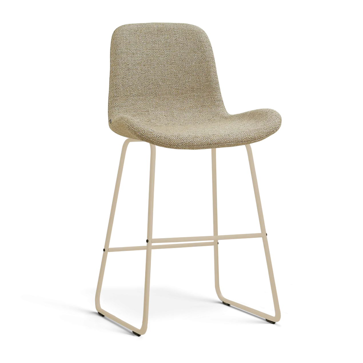 Barkruk Nino-Fé H65 cm beige onderstel taupe melange