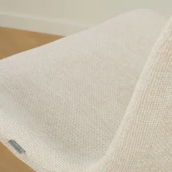 Barkruk Nino-Fé wit onderstel cottonbeige 75 cm