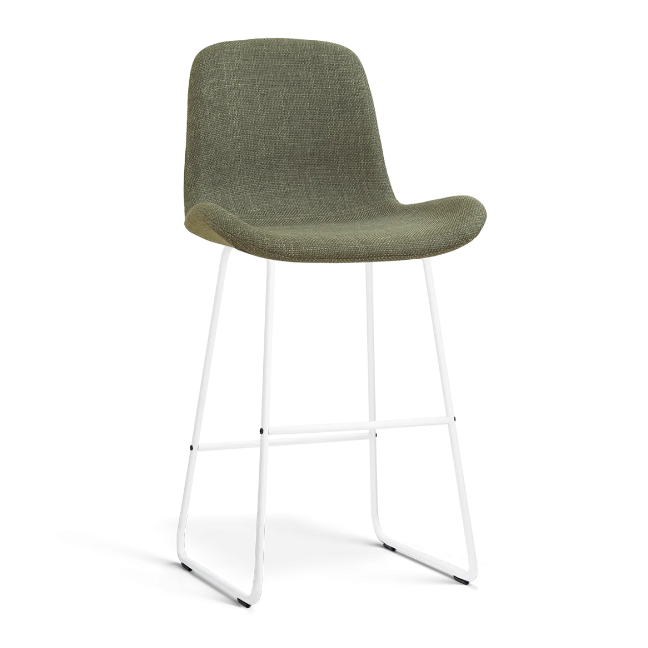 Barkruk Nino-Fé wit onderstel forestgroen 75 cm