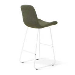 Barkruk Nino-Fé wit onderstel forestgroen 75 cm