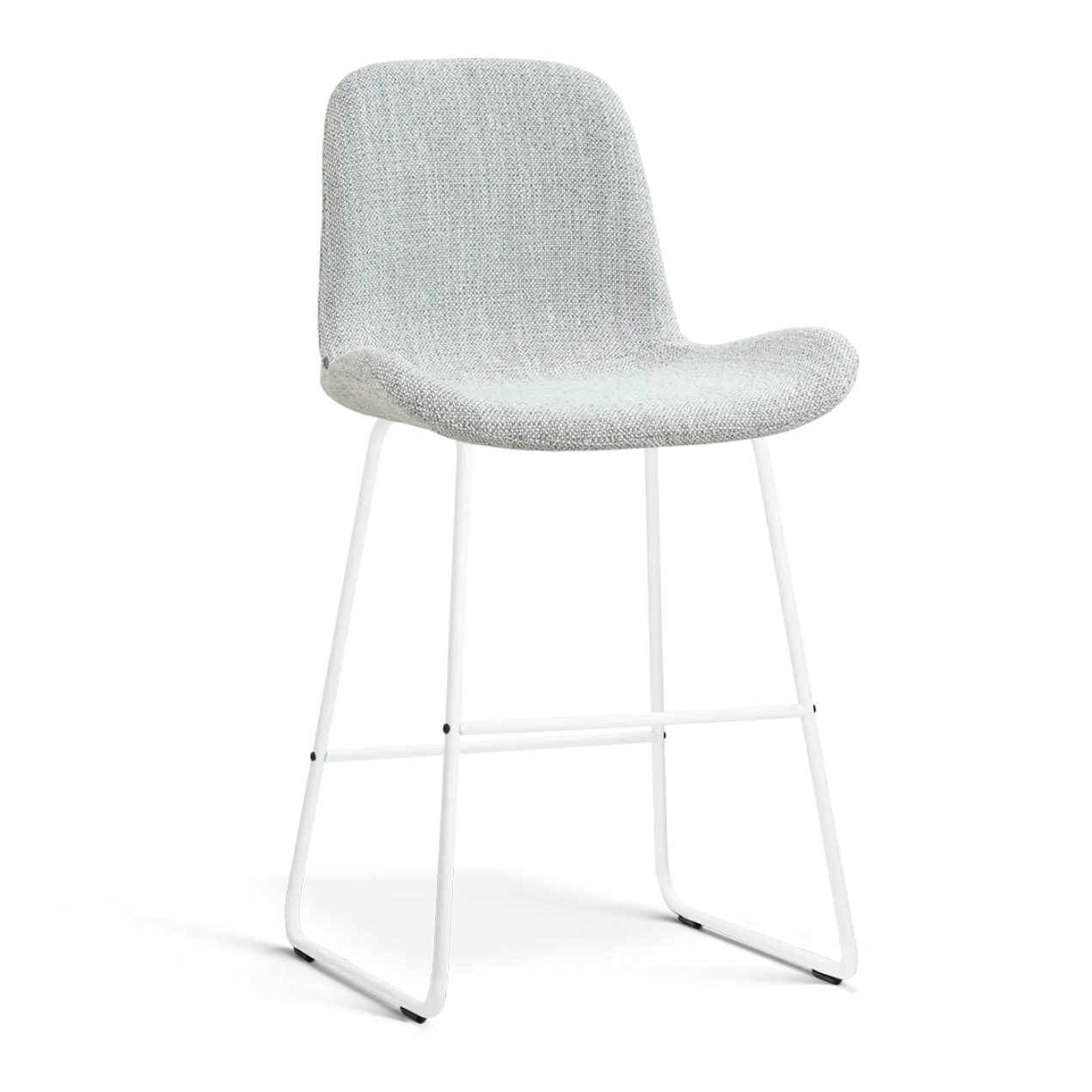 Barkruk Nino-Fé wit onderstel grijs melange 65 cm