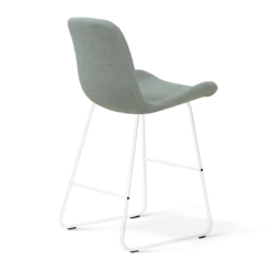 Barkruk Nino-Fé wit onderstel saliegroen 65 cm
