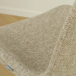 Barkruk Nino-Fé wit onderstel taupe melange 75 cm