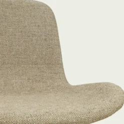 Barkruk Nino-Fé wit onderstel taupe melange 75 cm