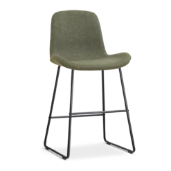Barkruk Nino-Fé zwart onderstel forestgroen 65 cm