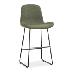 Barkruk Nino-Fé zwart onderstel forestgroen 75 cm