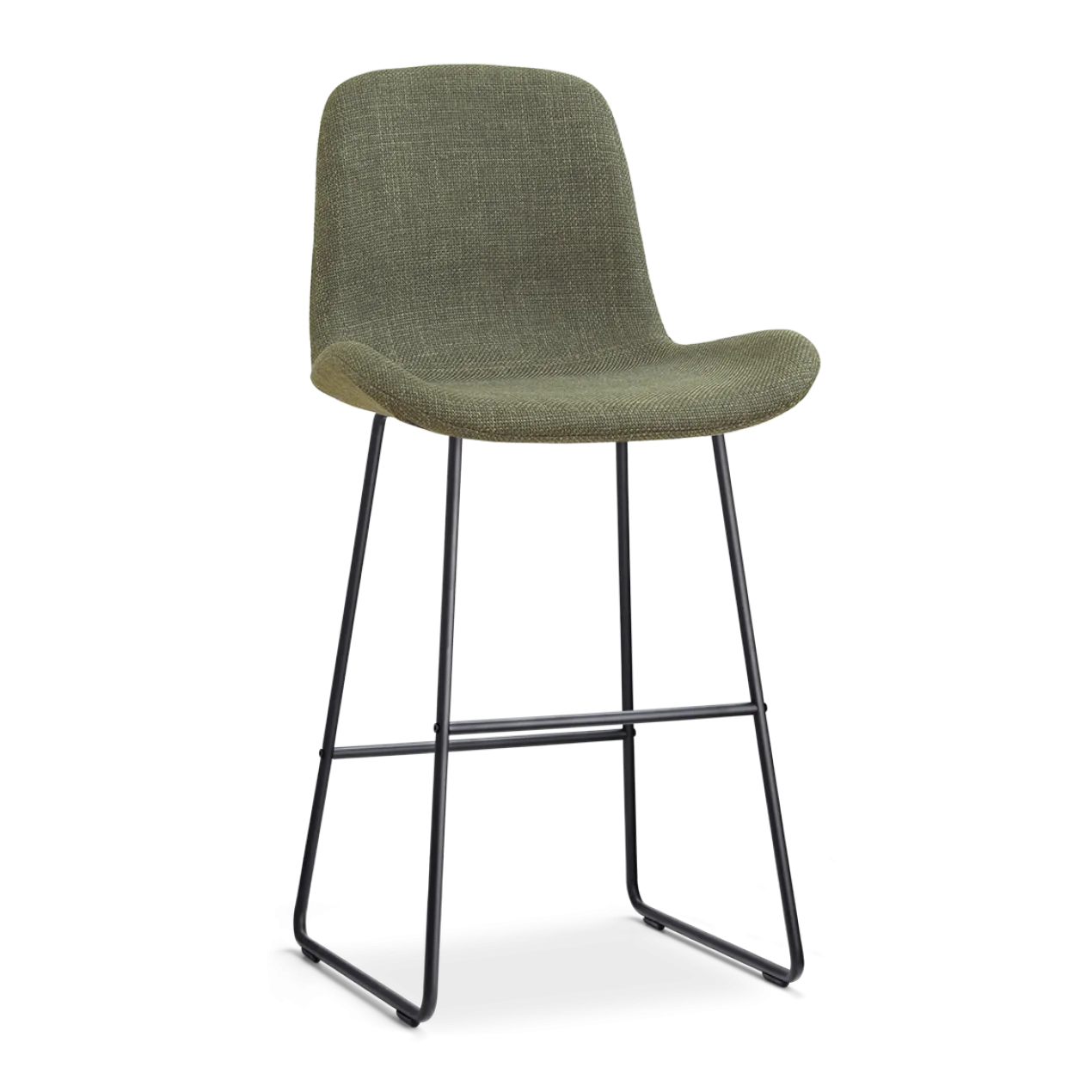 Barkruk Nino-Fé zwart onderstel forestgroen 75 cm
