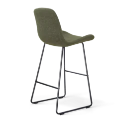 Barkruk Nino-Fé zwart onderstel forestgroen 75 cm