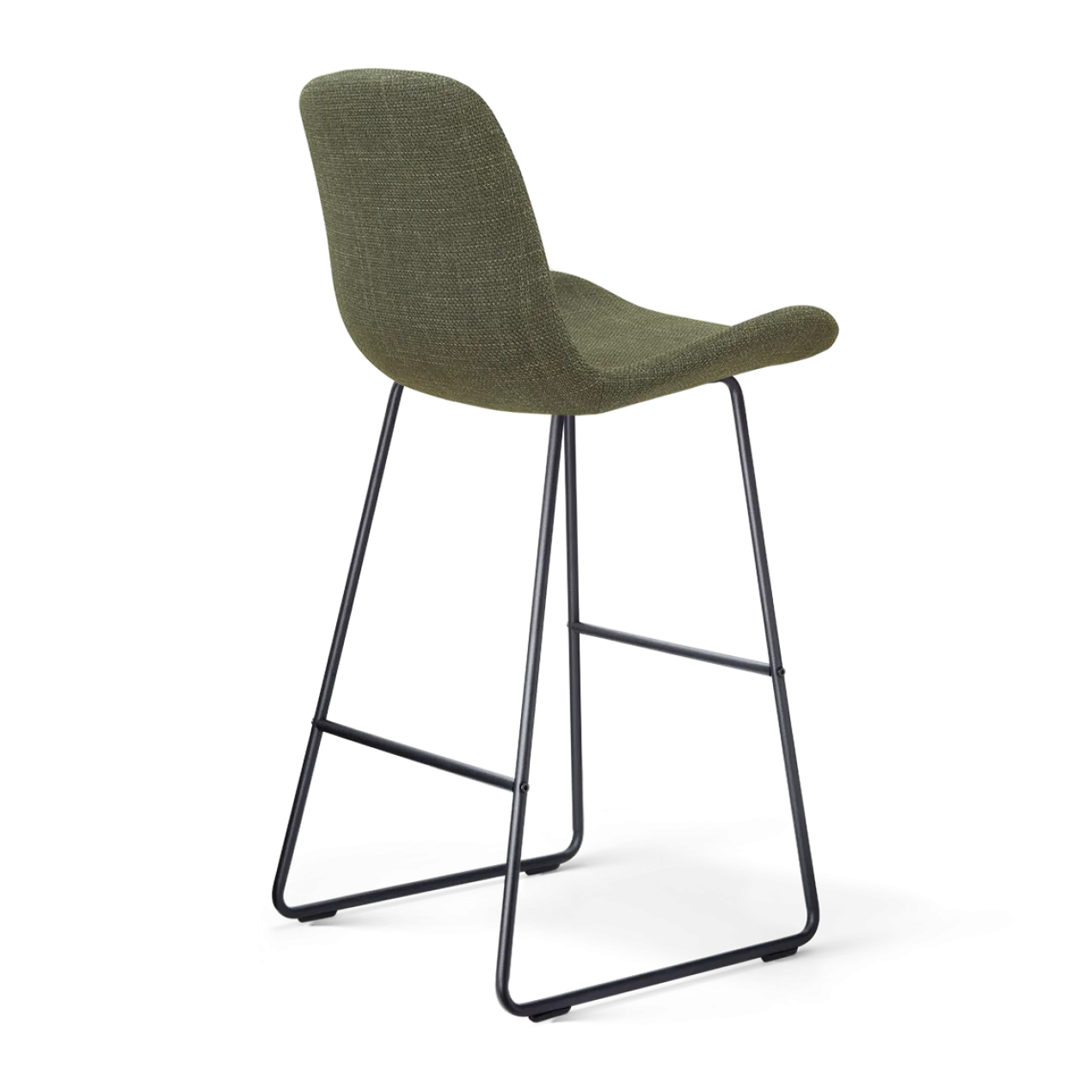 Barkruk Nino-Fé zwart onderstel forestgroen 75 cm