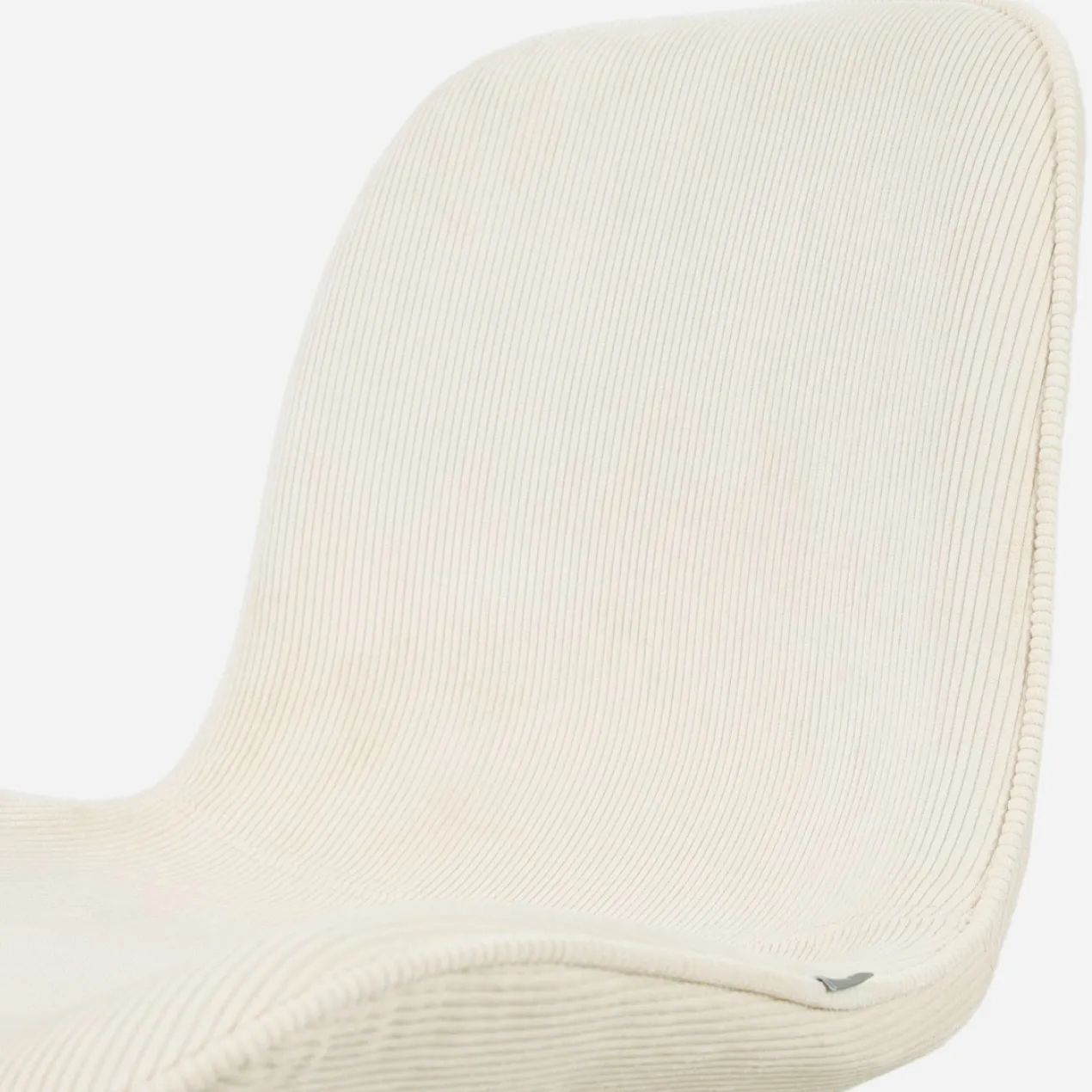 Barkruk Nino-Fé zwart onderstel rib beige 75 cm