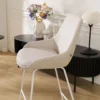 Barkruk Nino-Isa beige - wit onderstel - 65 cm
