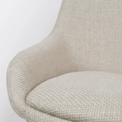 Barkruk Nino-Isa beige - wit onderstel - 65 cm