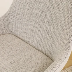 Barkruk Nino-Isa grijs beige gemêleerd - wit 65 cm