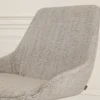 Barkruk Nino-Isa grjis beige gemêleerd - wit 75 cm