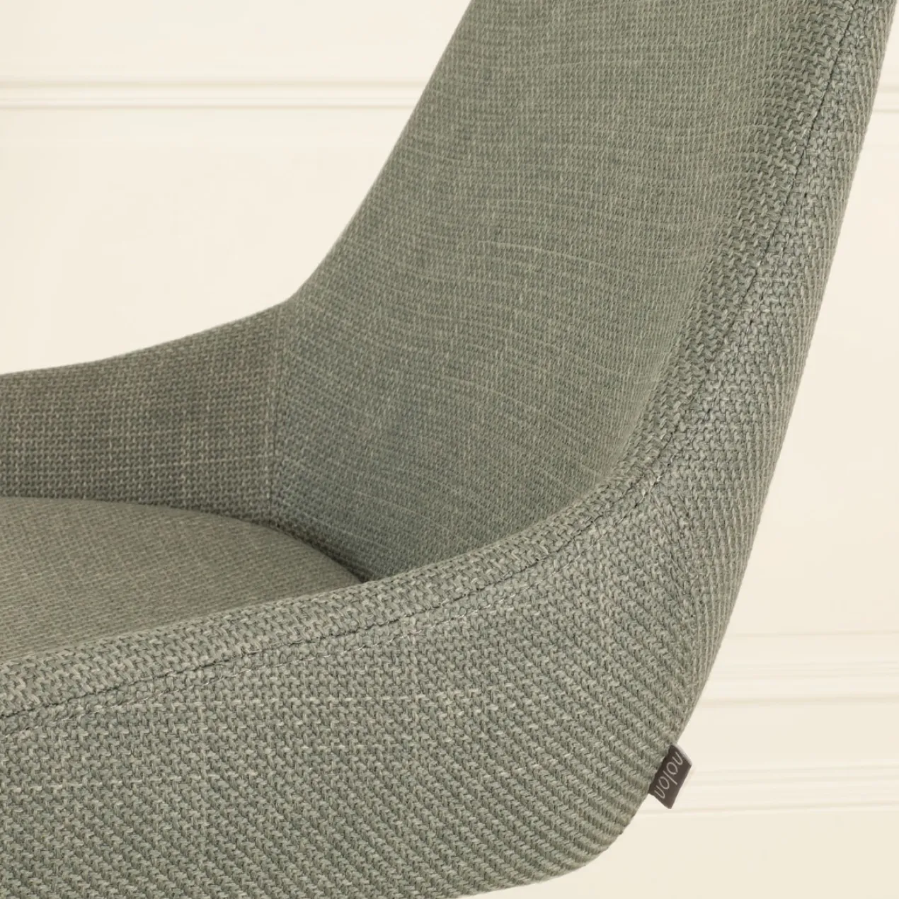 Barkruk Nino-Isa groen - wit onderstel - 65 cm