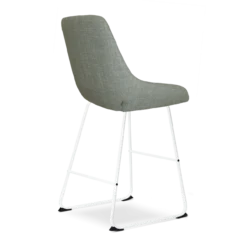 Barkruk Nino-Isa groen - wit onderstel - 65 cm