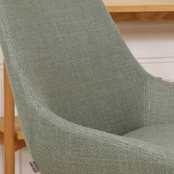 Barkruk Nino-Isa groen - wit onderstel - 65 cm