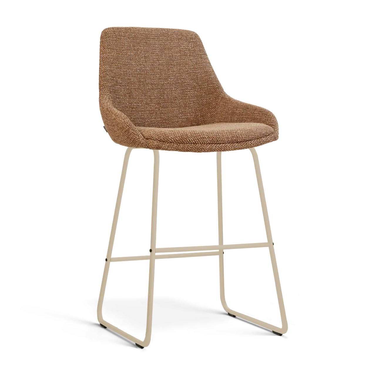 Barkruk Nino-Isa H65 cm beige onderstel bruin blend