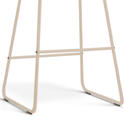 Barkruk Nino-Isa H65 cm beige onderstel bruin blend