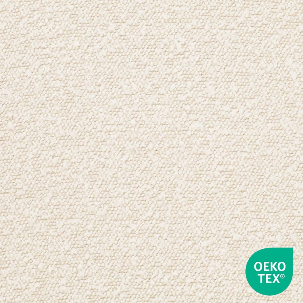 Barkruk Nino-Mae bouclé beige - wit onderstel - 65 cm