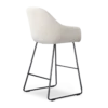 Barkruk Nino-Mae bouclé beige - zwart 65 cm set van 2