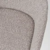 Barkruk Nino-Mae bouclé taupe - zwart onderstel - 65 cm