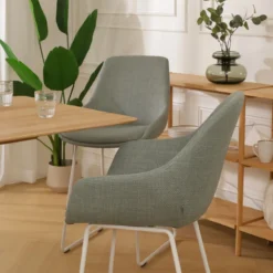 Barkruk Nino-Mae licht groen - wit onderstel - 75 cm