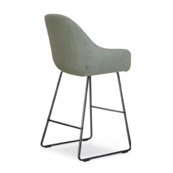 Barkruk Nino-Mae licht groen - zwart onderstel - 75 cm
