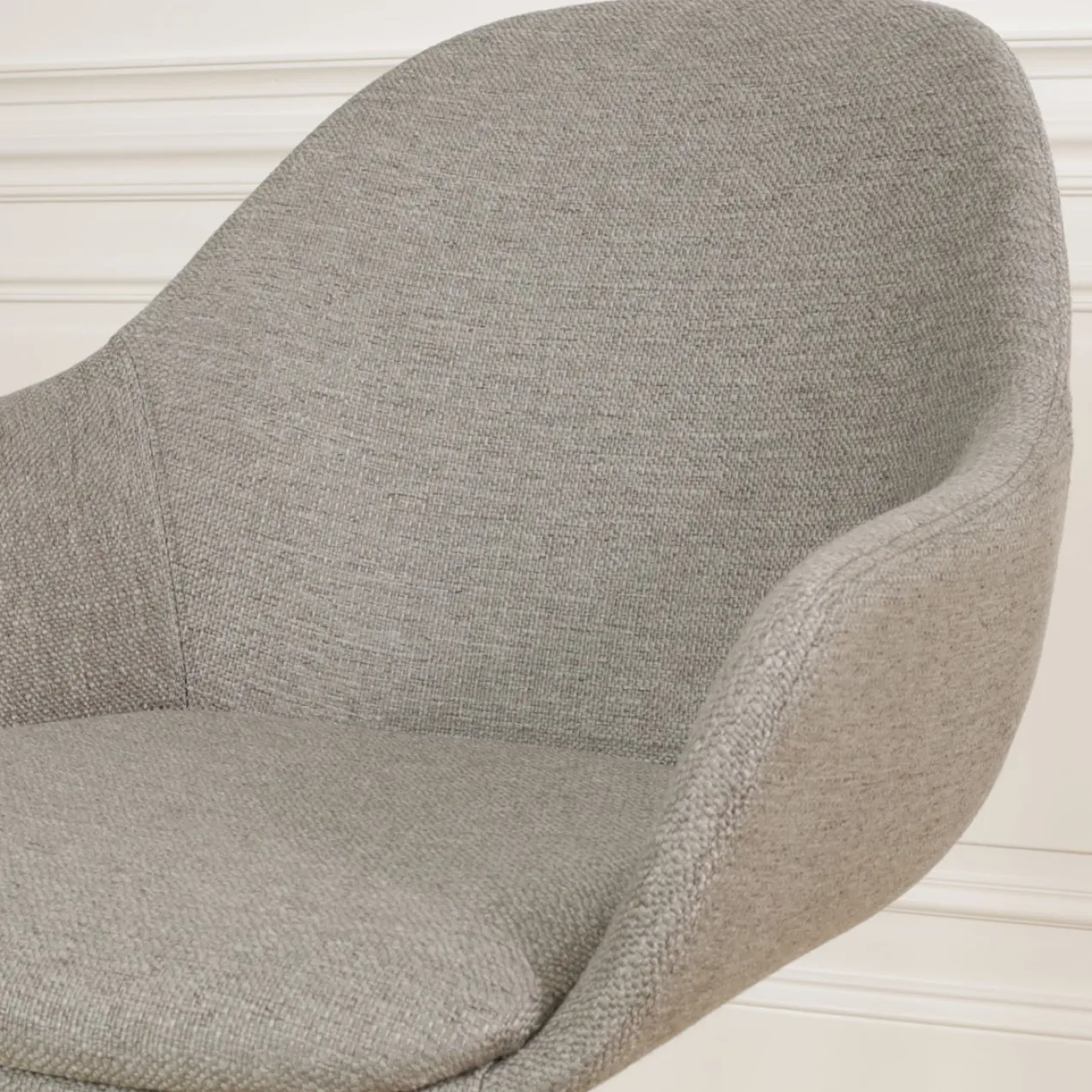 Barkruk Nino-Mae warm grijs - wit onderstel - 65 cm
