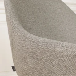 Barkruk Nino-Mae warm grijs - zwart onderstel - 65 cm