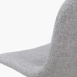 Barkruk Nino-Mats lichtgrijs - zwart - 75 cm - set van 2
