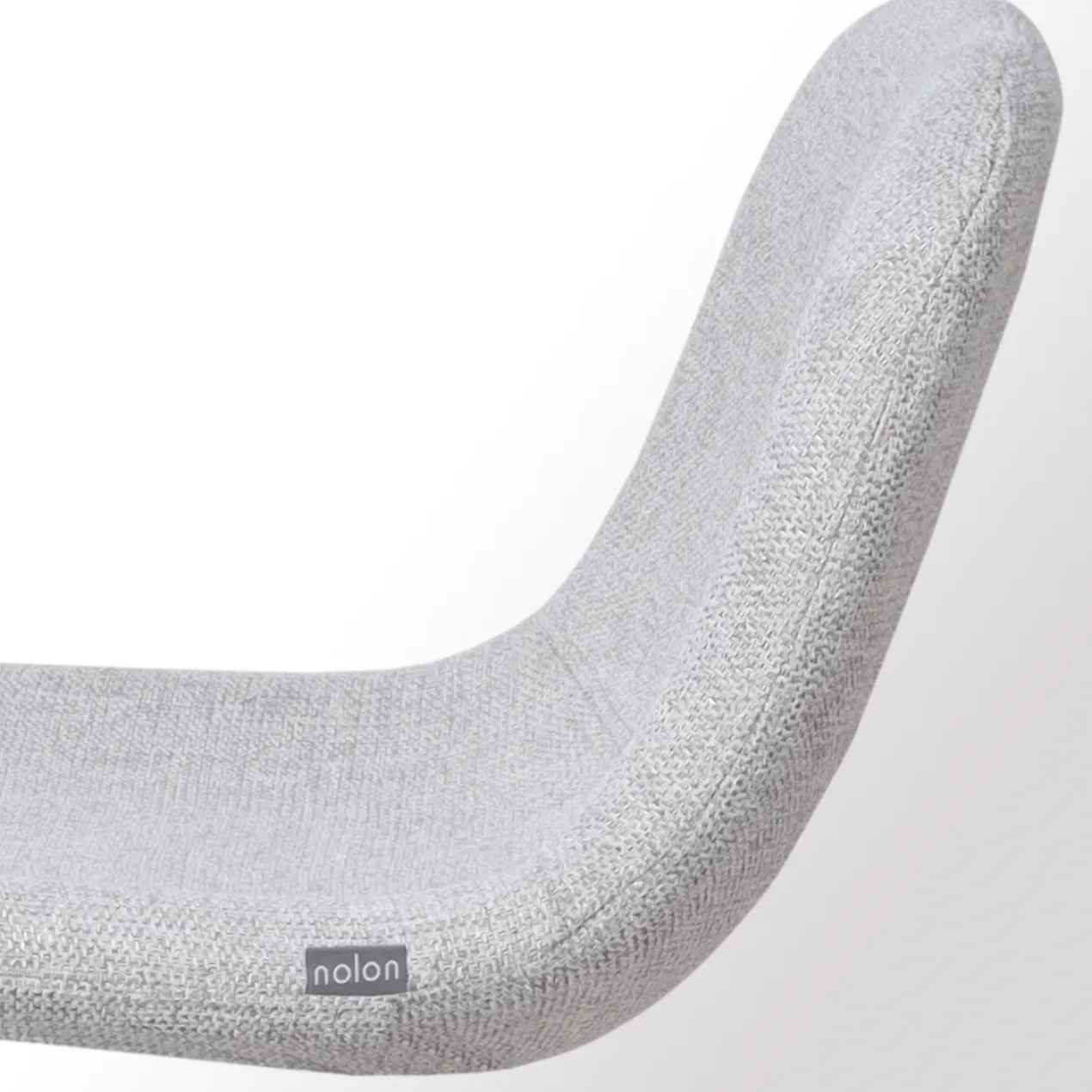 Barkruk Nino-Mats lichtgrijs - zwart onderstel - 65 cm