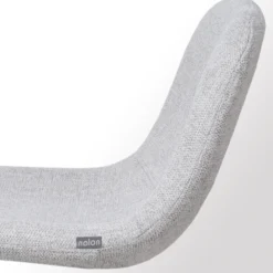 Barkruk Nino-Mats lichtgrijs - wit onderstel - 65 cm