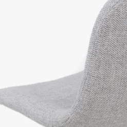 Barkruk Nino-Mats lichtgrijs - wit onderstel - 65 cm