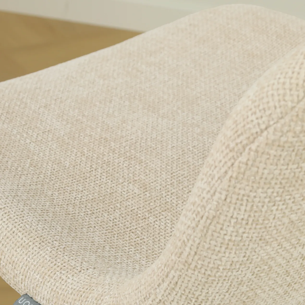 Barkruk Nino-Mats zwart onderstel cottonbeige 65 cm